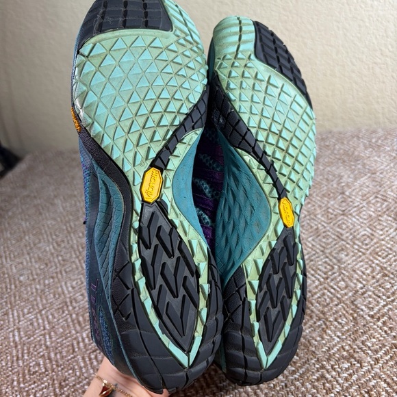 Merrell Womens Trail Glove 4 Blue/Purple Vibram Soles Sz 7.5 Hiking Outdoor GUC - Picture 5 of 8